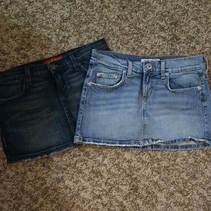 jean skirts